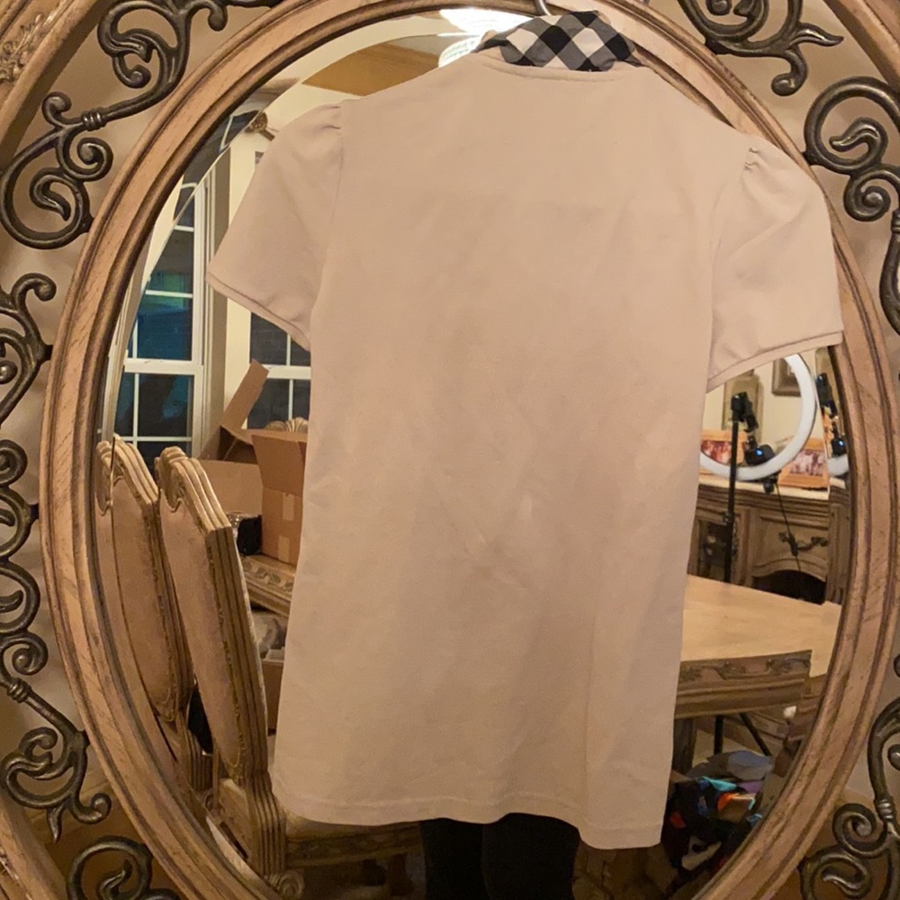 ❤️ Authentic Burberry Tan Short Sleeve Shirt - Picture 4 of 8